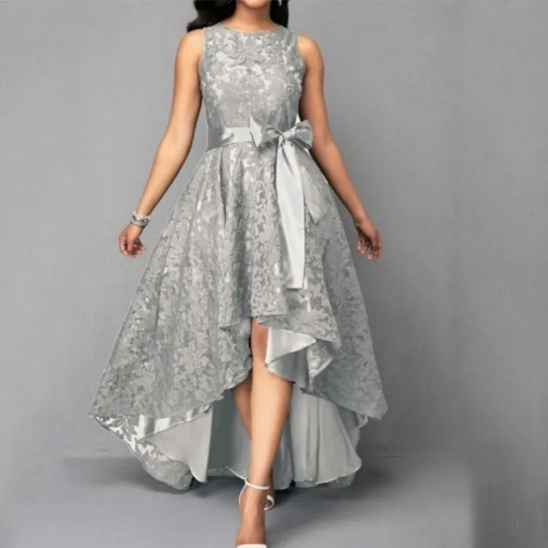 Vintage Sleeveless Lace Party Dress