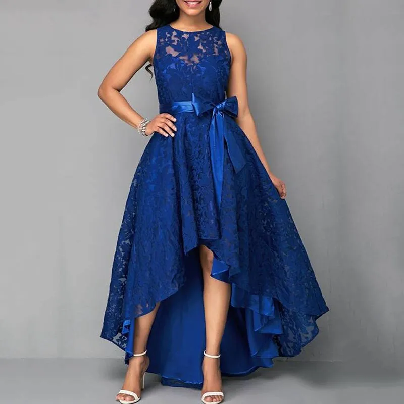 Vintage Sleeveless Lace Party Dress