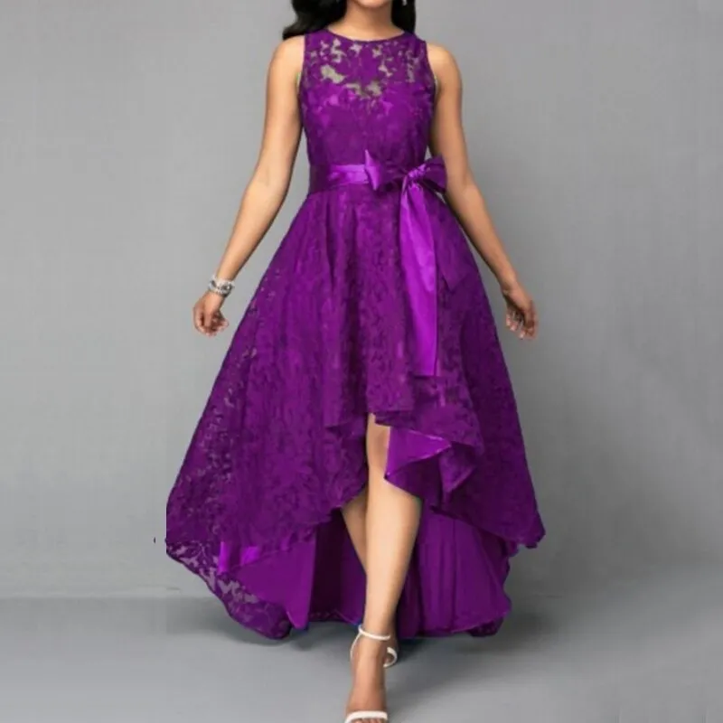 Vintage Sleeveless Lace Party Dress