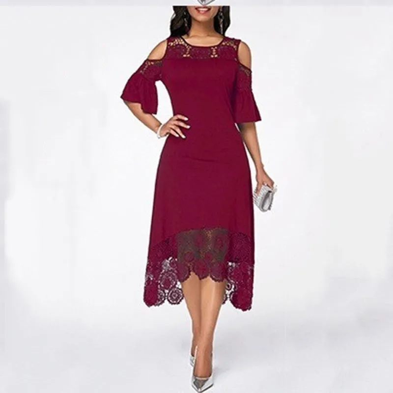 Vintage Sleeveless Lace Party Dress