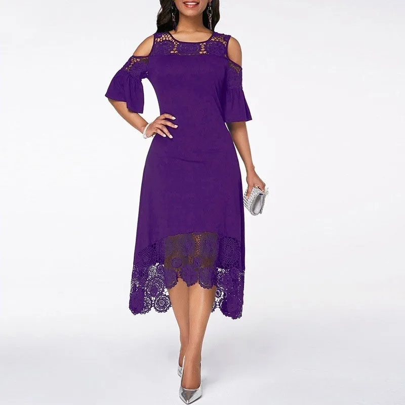 Vintage Sleeveless Lace Party Dress
