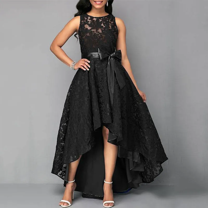 Vintage Sleeveless Lace Party Dress