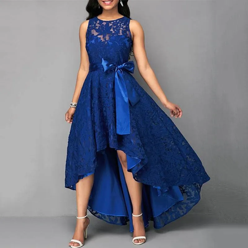 Vintage Sleeveless Lace Party Dress