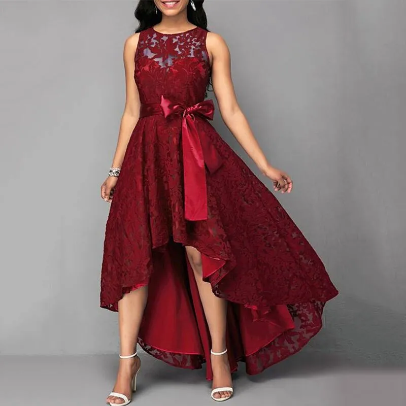 Vintage Sleeveless Lace Party Dress