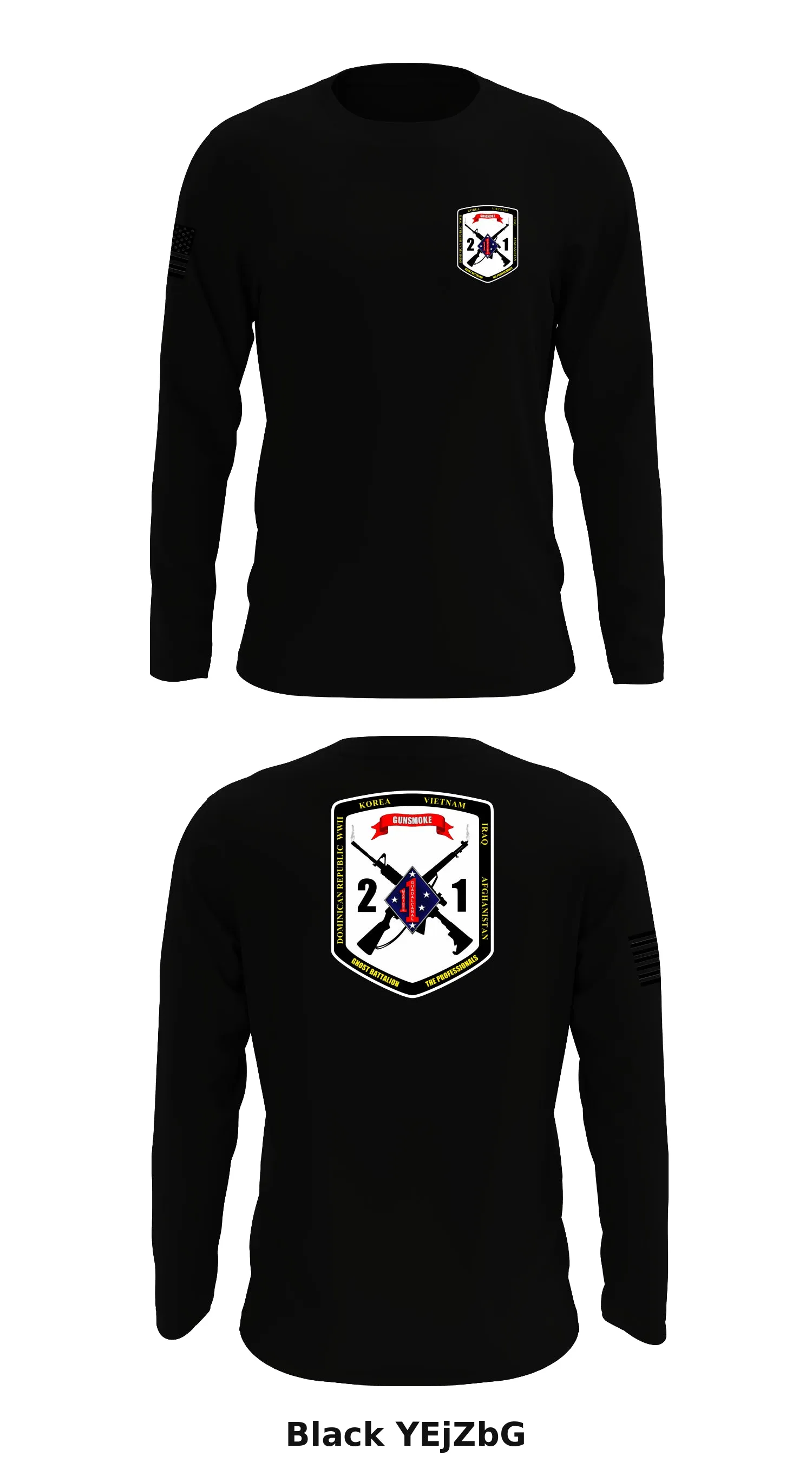 Weapons Co ,2 BN 1st Marines Store 1 Core Men's LS Performance Tee - YEjZbG
