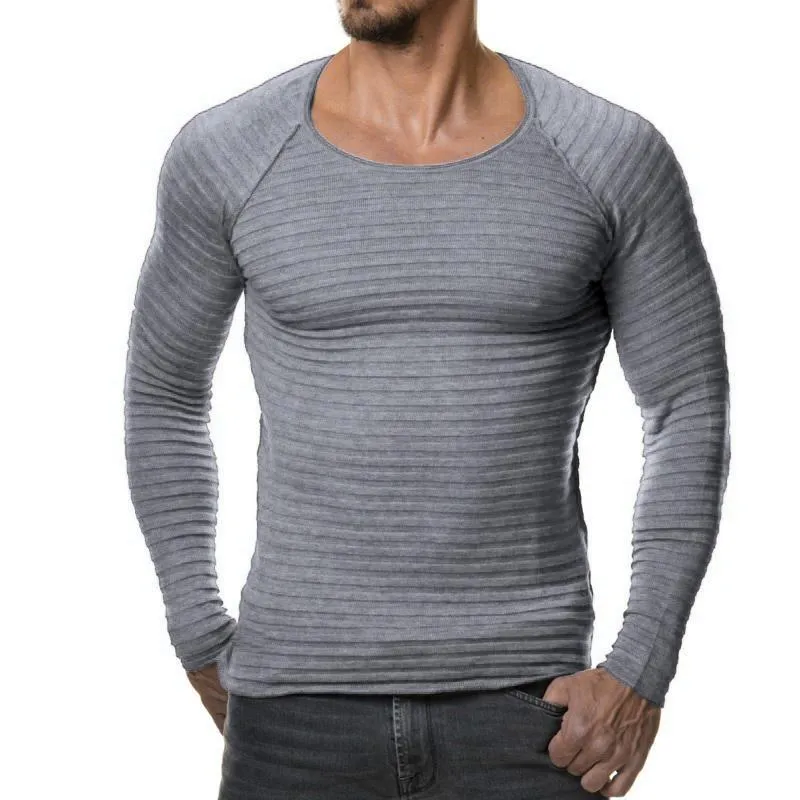 West Louis™ Vertical Stripes Hedging O-Neck Pullover Shirts