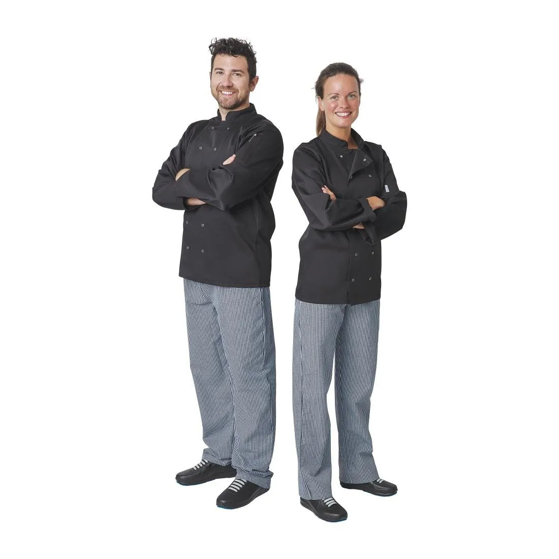 Whites Vegas Unisex Chef Jacket Long Sleeve Black XS