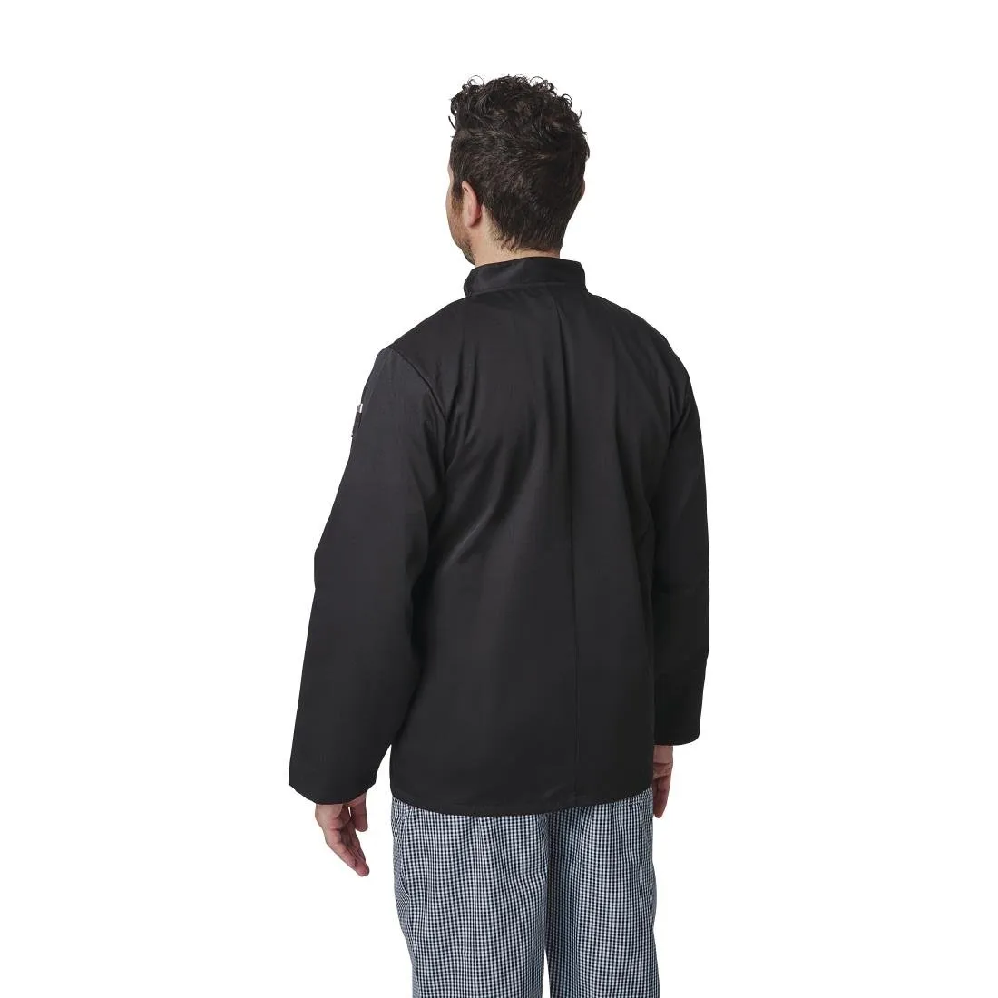 Whites Vegas Unisex Chef Jacket Long Sleeve Black XS