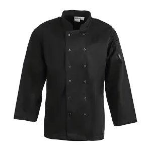 Whites Vegas Unisex Chef Jacket Long Sleeve Black XS