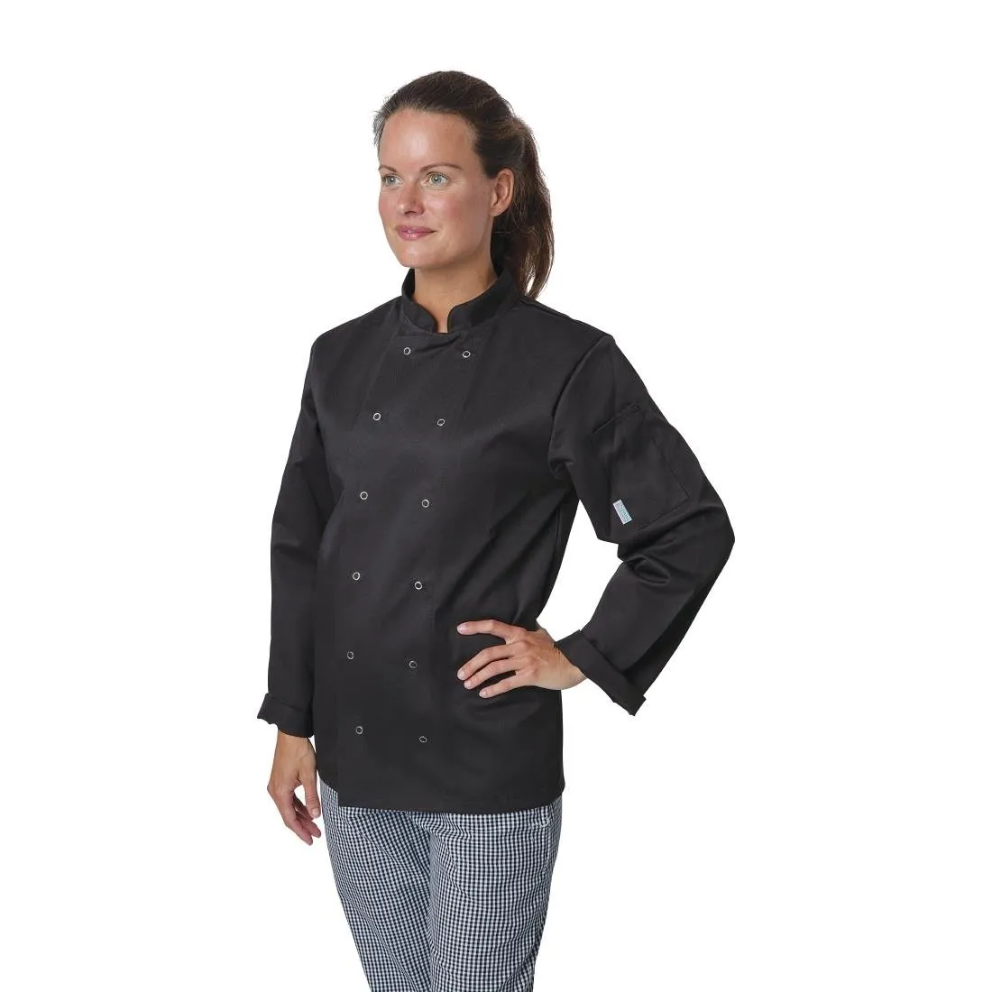 Whites Vegas Unisex Chef Jacket Long Sleeve Black XS