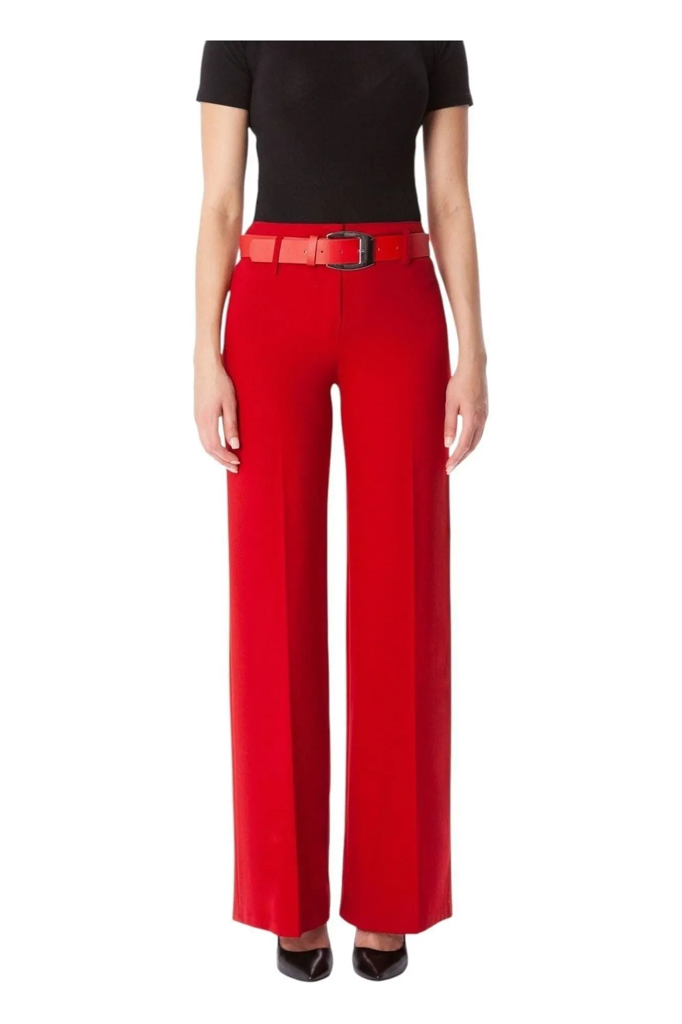 Wide Leg Belted Pants