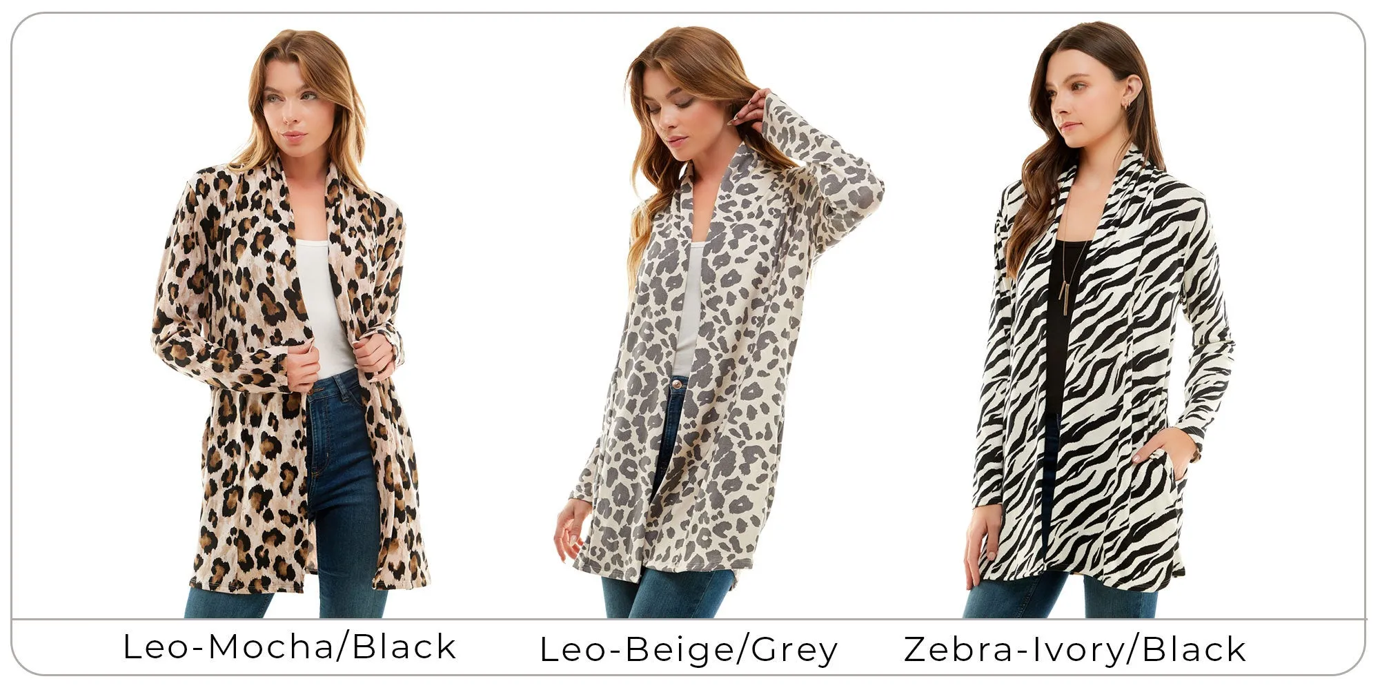 Women's Casual Lightweight Open Front Cardigan and Soft Basic Drape Long Sleeve Sweater Coat (S-3XL)