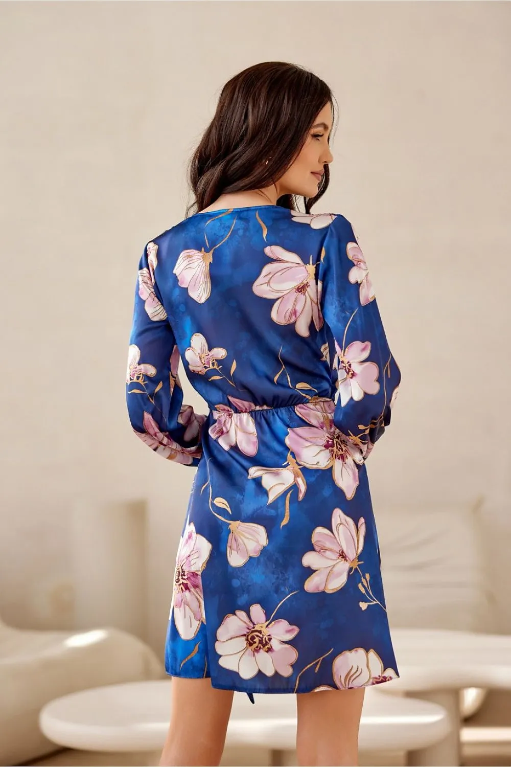 Wrap Flared Mini Dress
