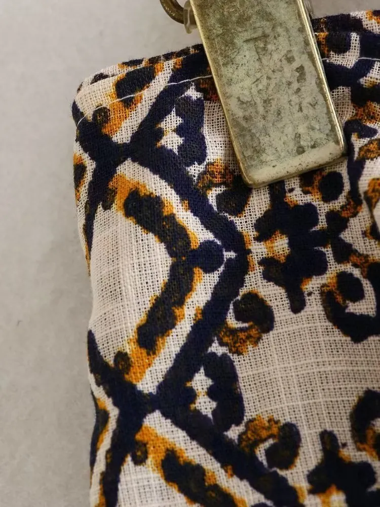 Wrap-style Printed Sarongl Knot Skirt