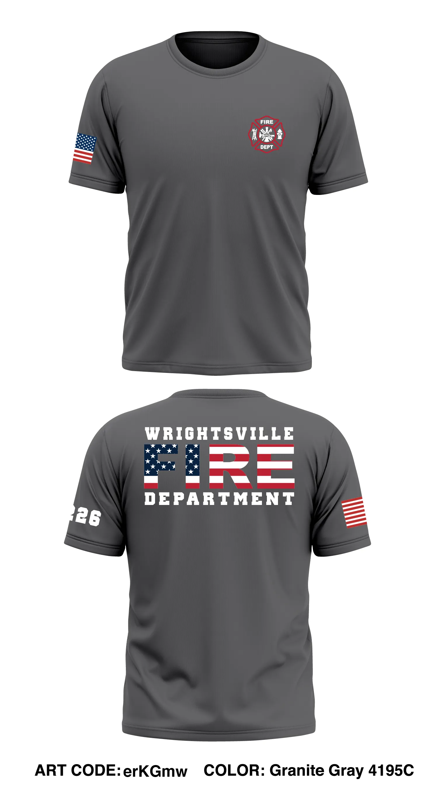 Wrightsville Fire Dept Store 1 Core Men's SS Performance Tee - erKGmw