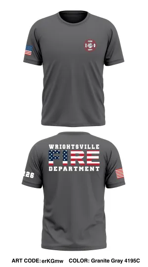 Wrightsville Fire Dept Store 1 Core Men's SS Performance Tee - erKGmw
