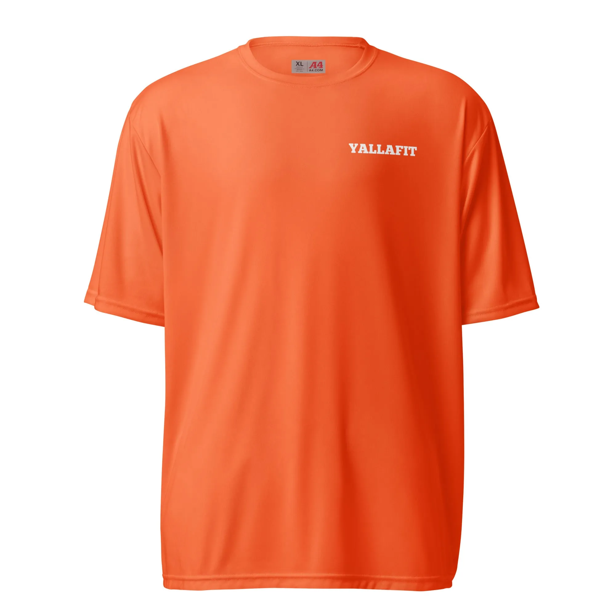 Yallafit Unisex performance crew neck tee - gorilla