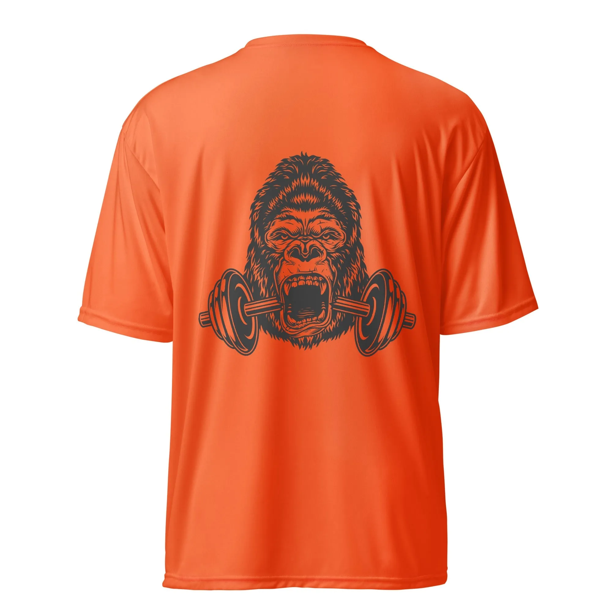 Yallafit Unisex performance crew neck tee - gorilla