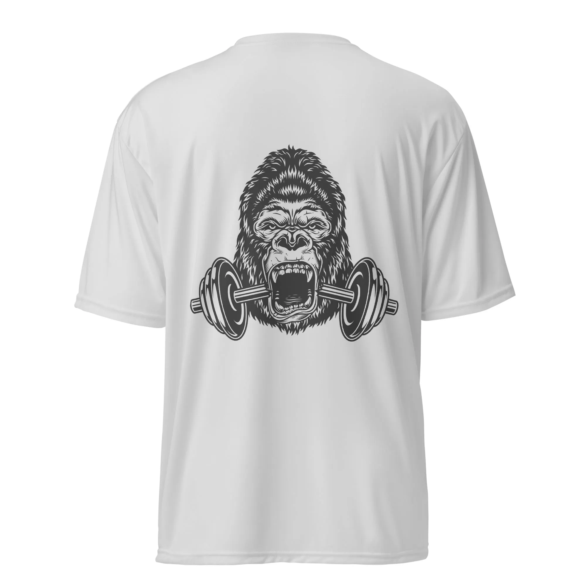 Yallafit Unisex performance crew neck tee - gorilla