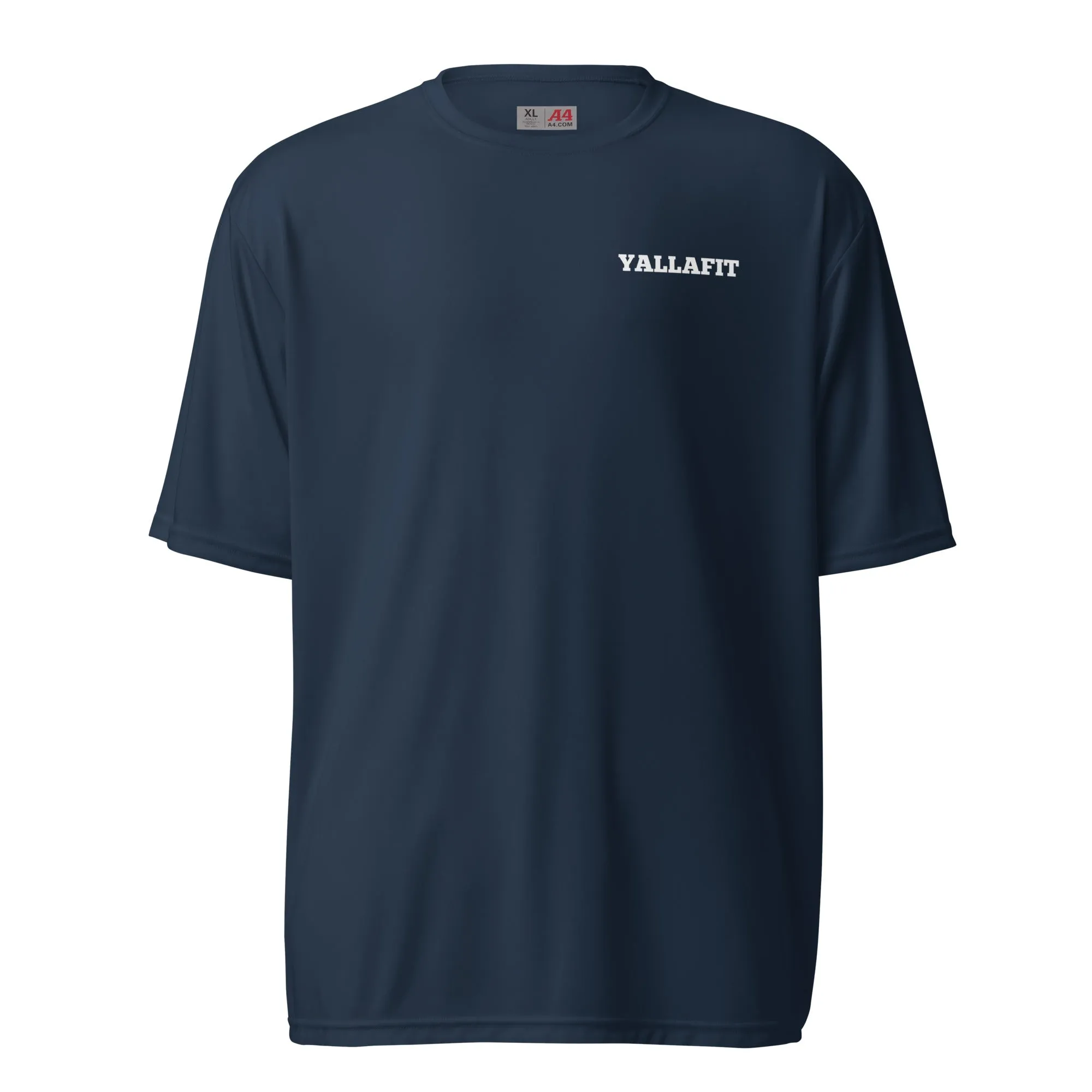 Yallafit Unisex performance crew neck tee - gorilla