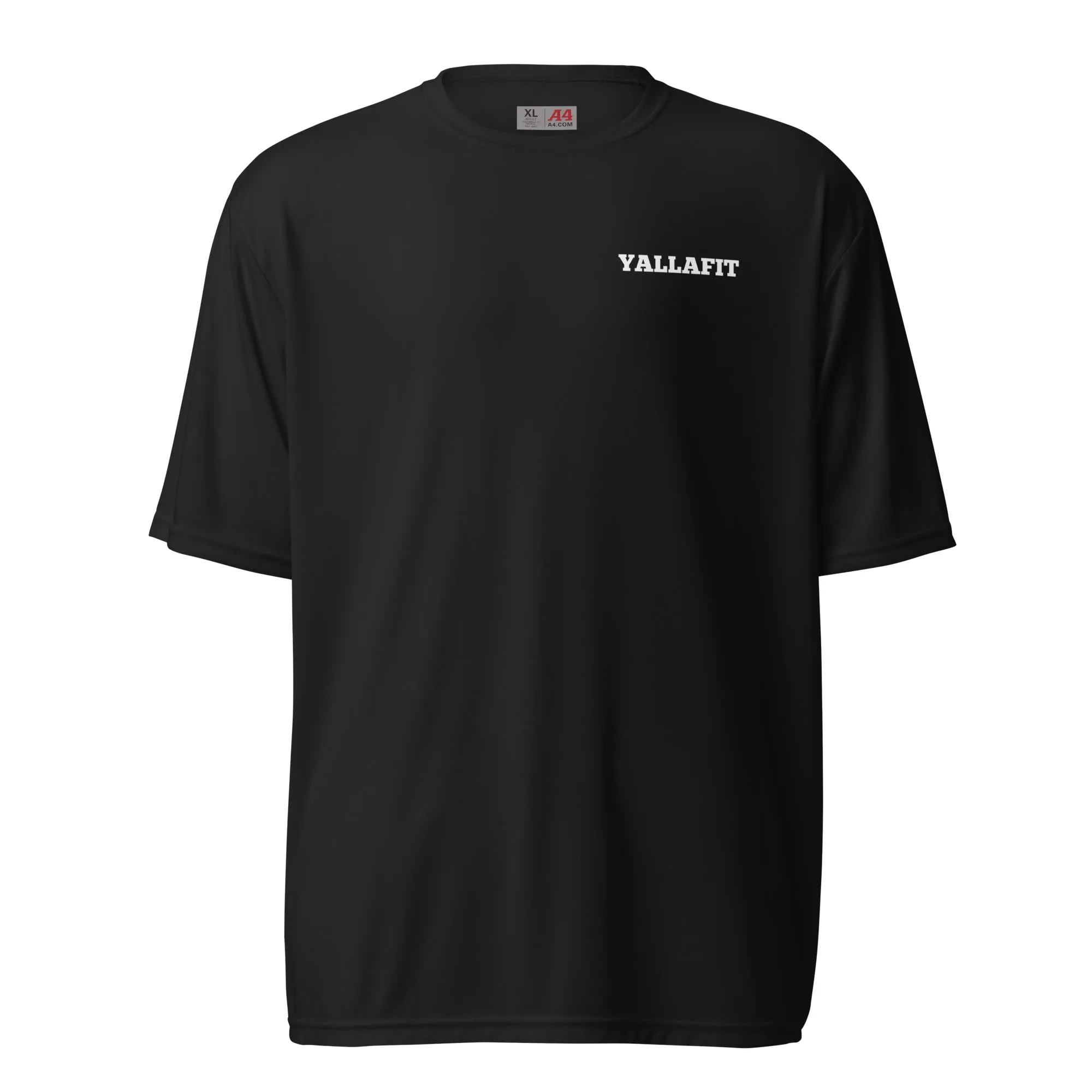 Yallafit Unisex performance crew neck tee - gorilla