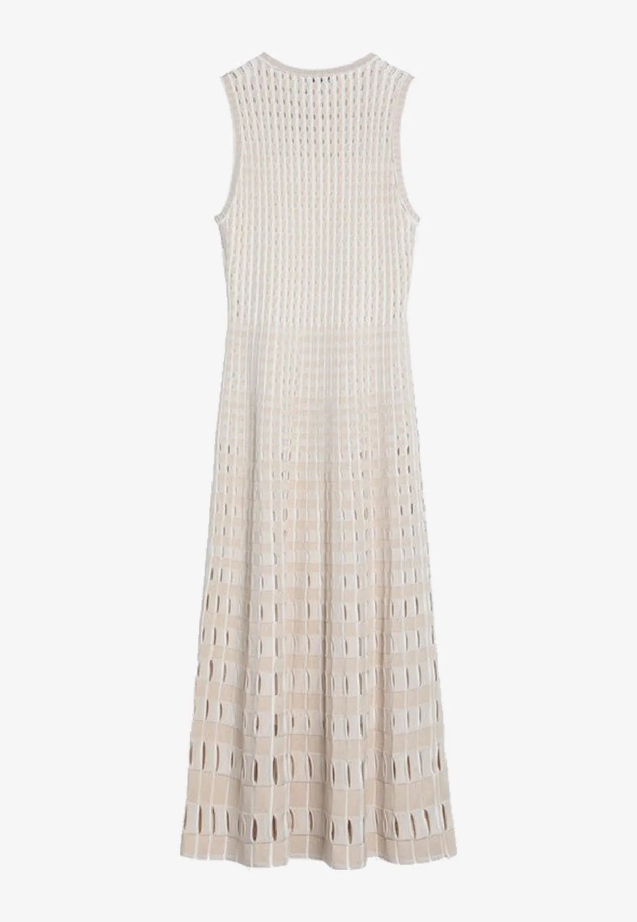 Zelma Perforated Knit Midi Dress